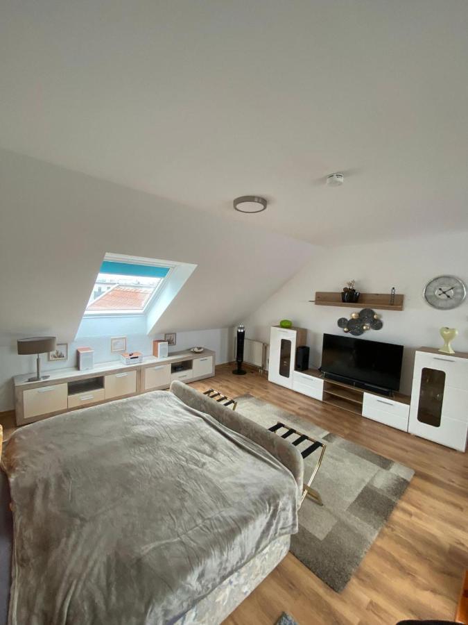 Dachgeschoss Apartment Mit Ausblick Halle  Eksteriør billede